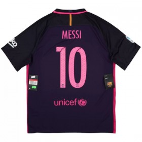 Barcelona Messi 10 2016-17 Fodboldtrøjer Retro Udebane Kort ærmer