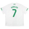 Portugal Ronaldo 7 2010 Fodboldtrøjer Retro Udebane Kort ærmer