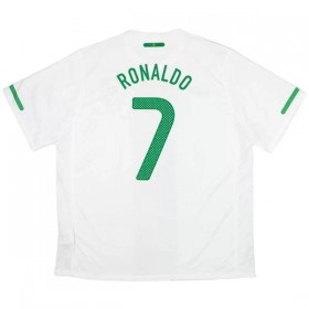 Portugal Ronaldo 7 2010 Fodboldtrøjer Retro Udebane Kort ærmer