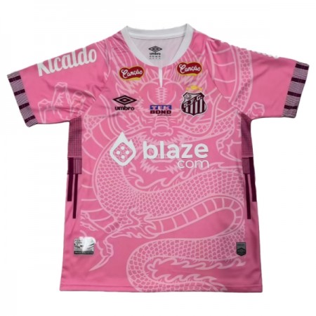 Santos FC Dragon Fodboldtrøjer Pink 2025-26 Kort ærmer