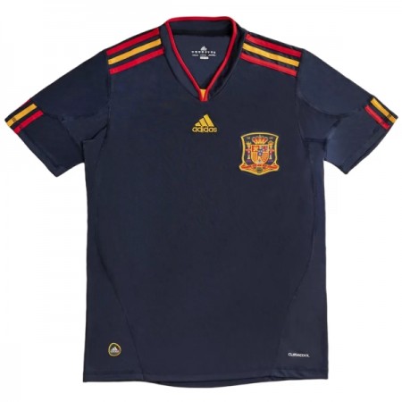 Spanien 2010 Fodboldtrøjer Retro Udebane Kort ærmer