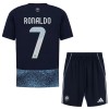 Al Nassr Ronaldo 7 Fodboldtrøjer Børn Udebane 2025-26 Kort ærmer