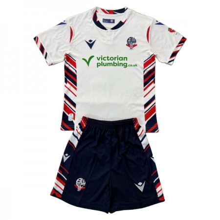 Bolton Wanderers Fodboldtrøjer Børn Hjemme 2025-26 Kort ærmer