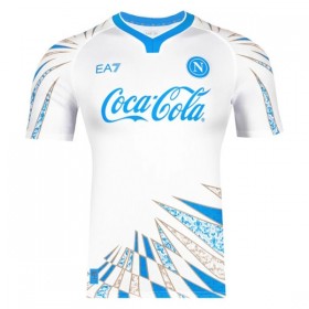 Napoli Pre-Match Fodboldtrøjer Hvid 2025-26 Kort ærmer