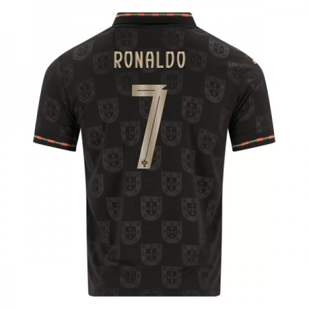 Portugal Black Panther Ronaldo 7 Fodboldtrøjer Specialudgave 2025-26 Kort ærmer