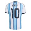 Argentina Messi 10 Fodboldtrøjer Børn Hjemme VM 2026 Kort ærmer