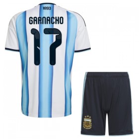 Argentina Garnacho 17 Fodboldtrøjer Børn Hjemme VM 2026 Kort ærmer