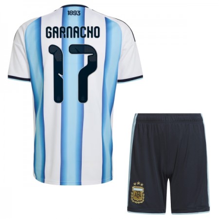 Argentina Garnacho 17 Fodboldtrøjer Børn Hjemme VM 2026 Kort ærmer