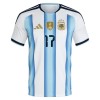 Argentina Garnacho 17 Fodboldtrøjer Hjemme VM 2026 Kort ærmer