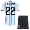 Argentina Lautaro Martinez 22 Fodboldtrøjer Børn Hjemme VM 2026 Kort ærmer