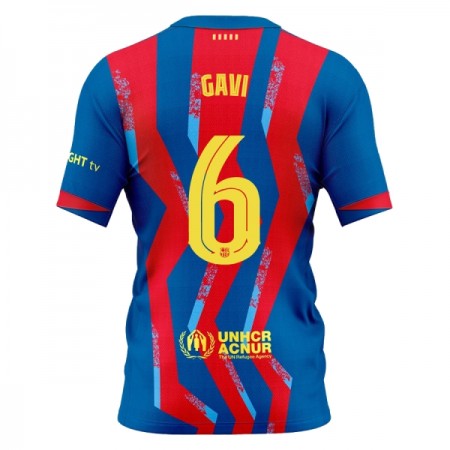FC Barcelona Gavi 6 Fodboldtrøjer Fjerde 2025-26 Kort ærmer