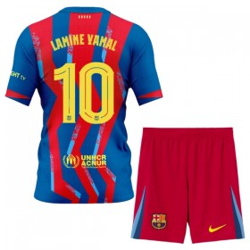 FC Barcelona Lamine Yamal 10 Fodboldtrøjer Børn Fjerde 2025-26 Kort ærmer