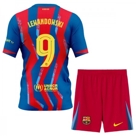 FC Barcelona Lewandowski 9 Fodboldtrøjer Børn Fjerde 2025-26 Kort ærmer