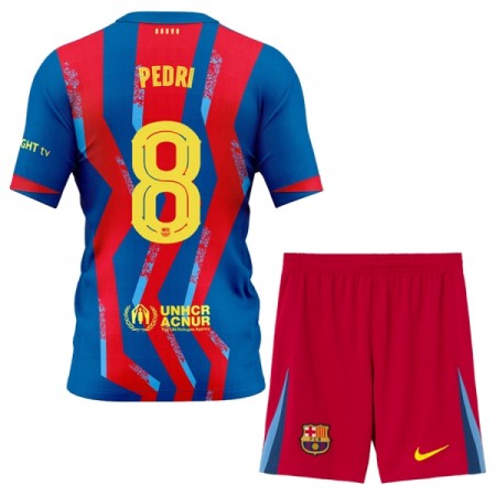 FC Barcelona Pedri 8 Fodboldtrøjer Børn Fjerde 2025-26 Kort ærmer