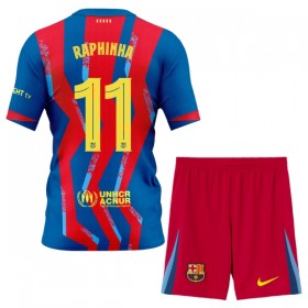 FC Barcelona Raphinha 11 Fodboldtrøjer Børn Fjerde 2025-26 Kort ærmer