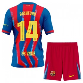 FC Barcelona Rashford 14 Fodboldtrøjer Børn Fjerde 2025-26 Kort ærmer