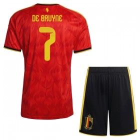 Belgien De Bruyne 7 Fodboldtrøjer Børn Hjemme VM 2026 Kort ærmer