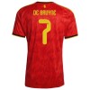 Belgien De Bruyne 7 Fodboldtrøjer Hjemme VM 2026 Kort ærmer