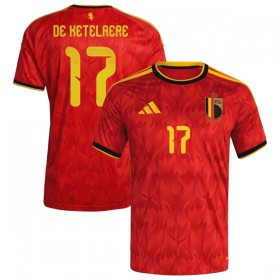 Belgien De Ketelaere 17 Fodboldtrøjer Hjemme VM 2026 Kort ærmer