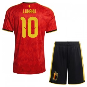 Belgien Lukaku 10 Fodboldtrøjer Børn Hjemme VM 2026 Kort ærmer