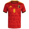 Belgien Tielemans 8 Fodboldtrøjer Hjemme VM 2026 Kort ærmer