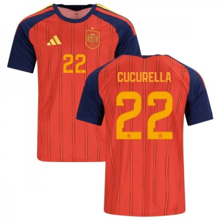 Spanien Cucurella 22 Fodboldtrøjer Hjemme VM 2026 Kort ærmer