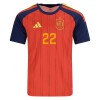 Spanien Cucurella 22 Fodboldtrøjer Hjemme VM 2026 Kort ærmer