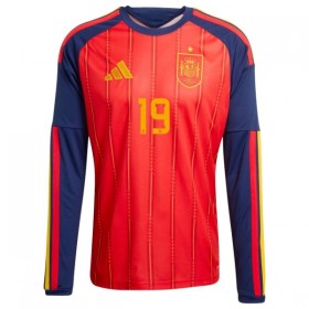 Spanien Lamine Yamal 19 Fodboldtrøjer Hjemme VM 2026 Langærmet