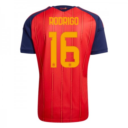 Spanien Rodrigo 16 Fodboldtrøjer Hjemme VM 2026 Kort ærmer