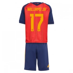 Spanien Williams JR 17 Fodboldtrøjer Børn Hjemme VM 2026 Kort ærmer