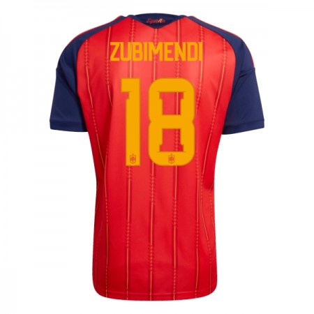 Spanien ZUBIMENDI 18 Fodboldtrøjer Hjemme VM 2026 Kort ærmer