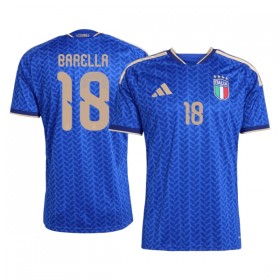 Italien Barella 18 Fodboldtrøjer Hjemme VM 2026 Kort ærmer