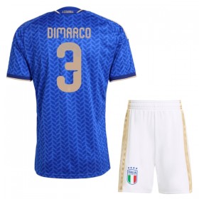 Italien Dimarco 3 Fodboldtrøjer Børn Hjemme VM 2026 Kort ærmer
