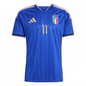 Italien Raspadori 11 Fodboldtrøjer Børn Hjemme VM 2026 Kort ærmer