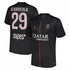 Paris Saint-Germain PSG B. Barcola 29 Fodboldtrøjer Jordan Fjerde 2025-26 Kort ærmer