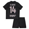 Paris Saint-Germain PSG D. Doue 14 Fodboldtrøjer Jordan Børn Fjerde 2025-26 Kort ærmer