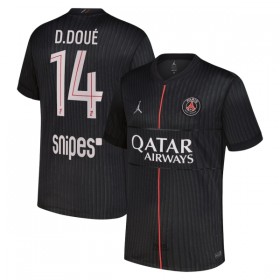Paris Saint-Germain PSG D. Doue 14 Fodboldtrøjer Jordan Fjerde 2025-26 Kort ærmer