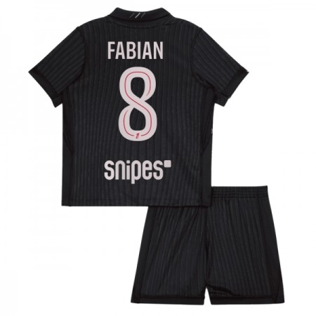 Paris Saint-Germain PSG Fabian 8 Fodboldtrøjer Jordan Børn Fjerde 2025-26 Kort ærmer