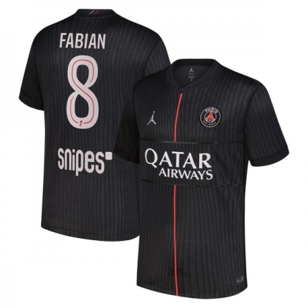 Paris Saint-Germain PSG Fabian 8 Fodboldtrøjer Jordan Fjerde 2025-26 Kort ærmer