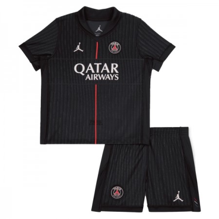Paris Saint-Germain PSG Fodboldtrøjer Jordan Børn Fjerde 2025-26 Kort ærmer