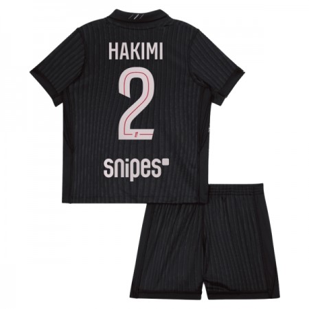 Paris Saint-Germain PSG Hakimi 2 Fodboldtrøjer Jordan Børn Fjerde 2025-26 Kort ærmer