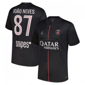 Paris Saint-Germain PSG Joao Neves 87 Fodboldtrøjer Jordan Fjerde 2025-26 Kort ærmer