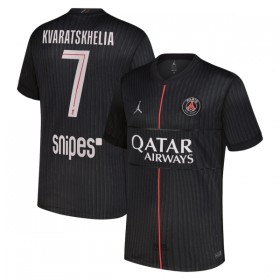 Paris Saint-Germain PSG Kvaratskhelia 7 Fodboldtrøjer Jordan Fjerde 2025-26 Kort ærmer
