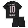 Paris Saint-Germain PSG O. Dembele 10 Fodboldtrøjer Jordan Børn Fjerde 2025-26 Kort ærmer