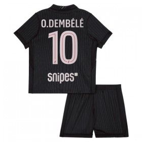 Paris Saint-Germain PSG O. Dembele 10 Fodboldtrøjer Jordan Børn Fjerde 2025-26 Kort ærmer