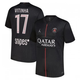 Paris Saint-Germain PSG Vitinha 17 Fodboldtrøjer Jordan Fjerde 2025-26 Kort ærmer