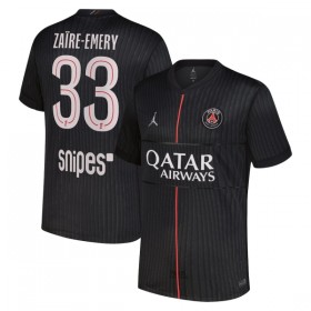 Paris Saint-Germain PSG Zaire-Emery 33 Fodboldtrøjer Jordan Fjerde 2025-26 Kort ærmer