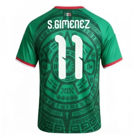 Mexico S.Gimenez 11 Fodboldtrøjer Hjemme VM 2026 Kort ærmer