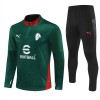 AC Milan Trænings Sweatshirt Grøn Kvart-Zip 2025-26