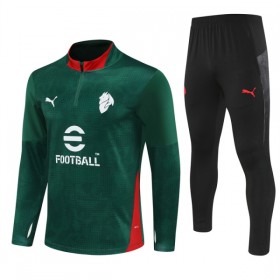 AC Milan Trænings Sweatshirt Grøn Kvart-Zip 2025-26